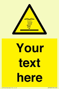 Custom warning geyser water jet